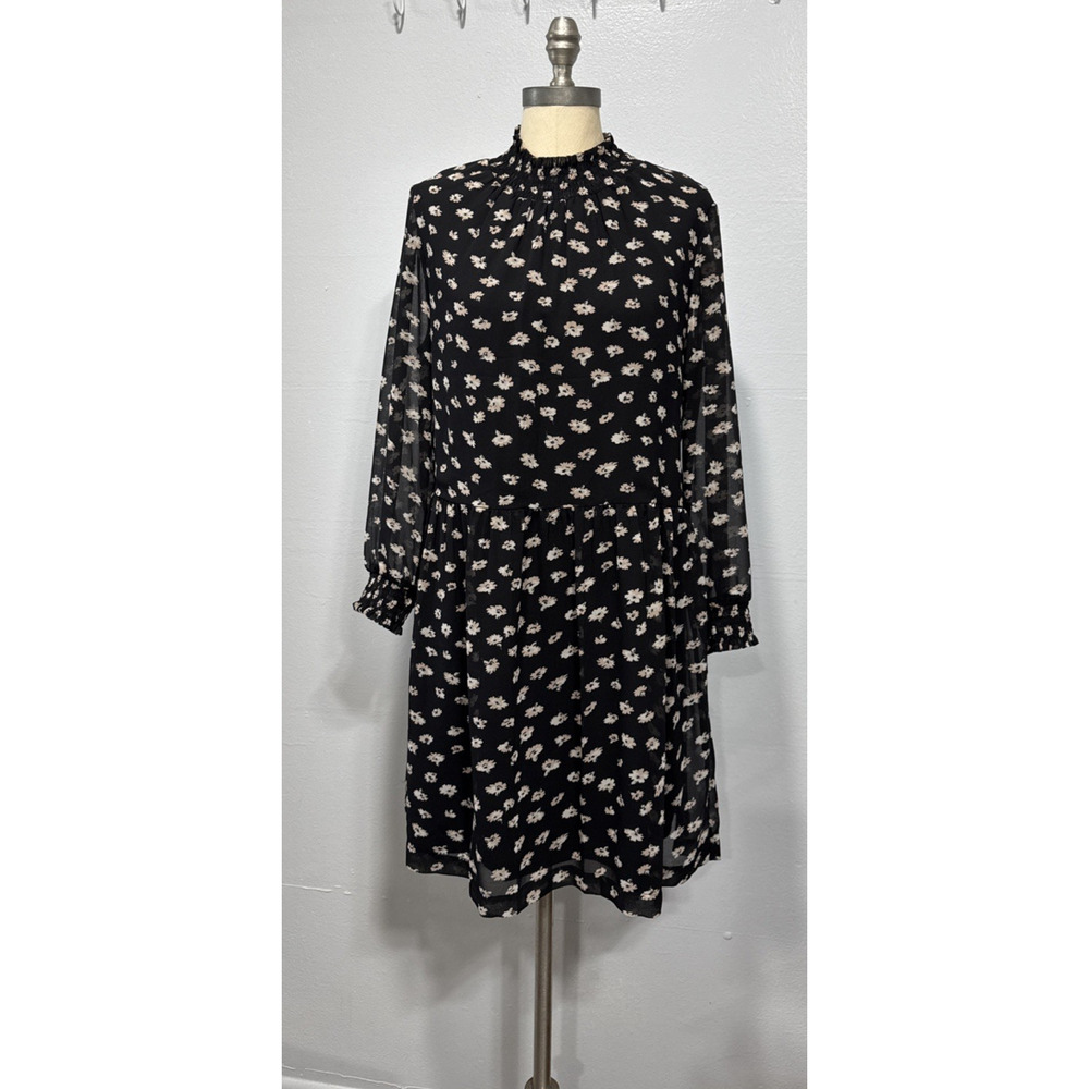 Madewell Mistlight Mock Neck Dress In Seattle Floral Size M Feminine Cottage